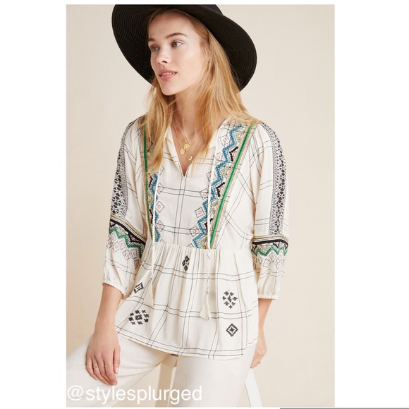 Anthropologie Tops - NWT⭐️Top Rated⭐️ANTHRO Brielle Peasant top size S